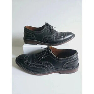 Allen Edmonds McTavish Wingtip Oxford Leather Brogue Black Dress Shoes 9 D